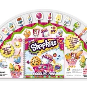 Shopkins Doodling Fun Set - Pink and Yellow Rare